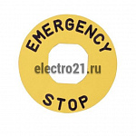 Табличка аварийной кнопки BET60P