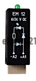 Светодиод зелёный 6-24 В пост. тока с защитным диодом  YMLGD024 Аксессуары
