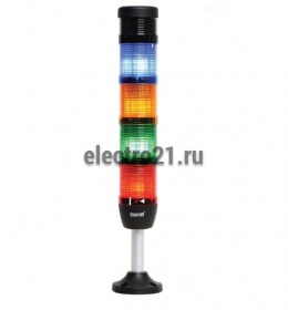 Сигнальная колонна 50 мм. красная, желтая,синяя,зеленая,024 вольт, светодиод  LED - Купить Сигнальная колонна 50 мм. красная, желтая,синяя,зеленая,024 вольт, светодиод  LED с доставкой по России. 