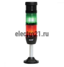 Сигнальная колонна 50 мм, красная, зеленая, зуммер, 220В, светодиод LED - Купить Сигнальная колонна 50 мм, красная, зеленая, зуммер, 220В, светодиод LED с доставкой по России. 