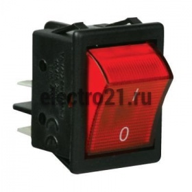 Выключатель с подсветкой красный A14B1K11 (2НО) - Купить Выключатель с подсветкой красный A14B1K11 (2НО) с доставкой по России. 