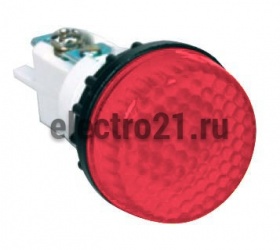 Арматура сигнальная красная 22мм (под лампу с резьбой Ba9S) 220B S224NK7  - Купить Арматура сигнальная красная 22мм (под лампу с резьбой Ba9S) 220B S224NK7  с доставкой по России. 